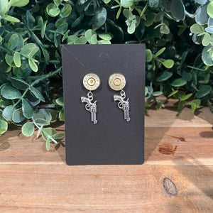 Revolver Bullet Earrings