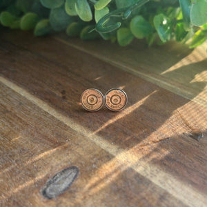 Bullet Slice Stud Earrings