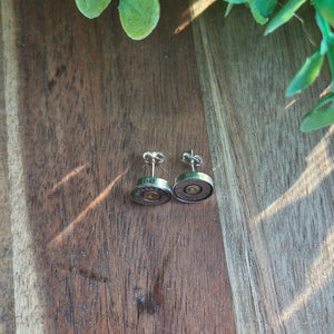 Bullet Slice Stud Earrings