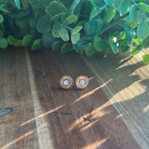 Bullet Slice Stud Earrings