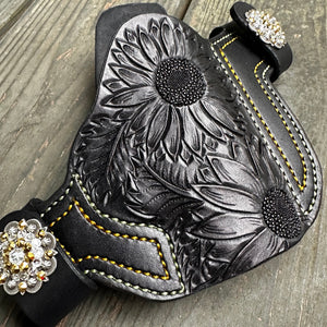 Floral Outside-the-Waistband Leather Holster