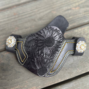 Floral Outside-the-Waistband Leather Holster