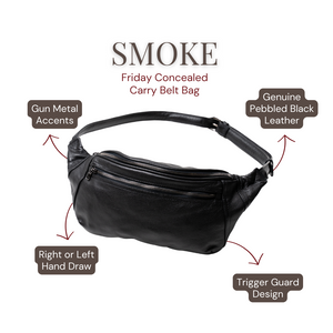 Original Friday Leather Concealed Carry Belt Bag