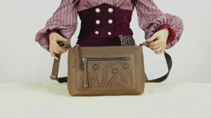 Brynlee Distressed Concealed-Carry Crossbody