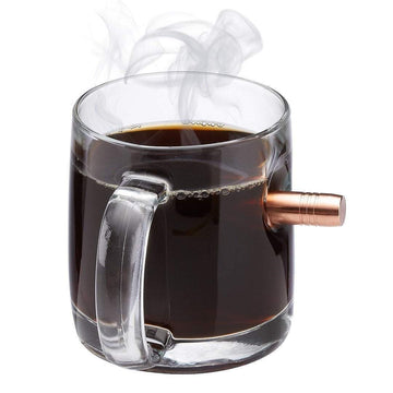 BenShot Coffee Mug with Real .308 Bullet - Made in The USA