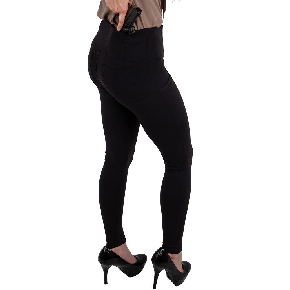 Concealed Carry Leggings With Pockets | Black