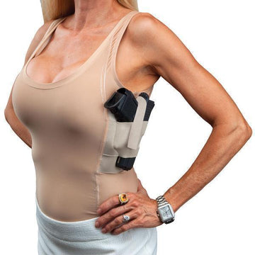  AC UNDERCOVER Women's Gun Holster Tank Top Shirt Tactical  Concealed Carry Clothing (Beige, Small) : Sports & Outdoors