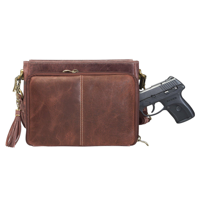 Concealed-Carry Clutch | Distressed Buffalo CZY-22 | Gun Goddess ...