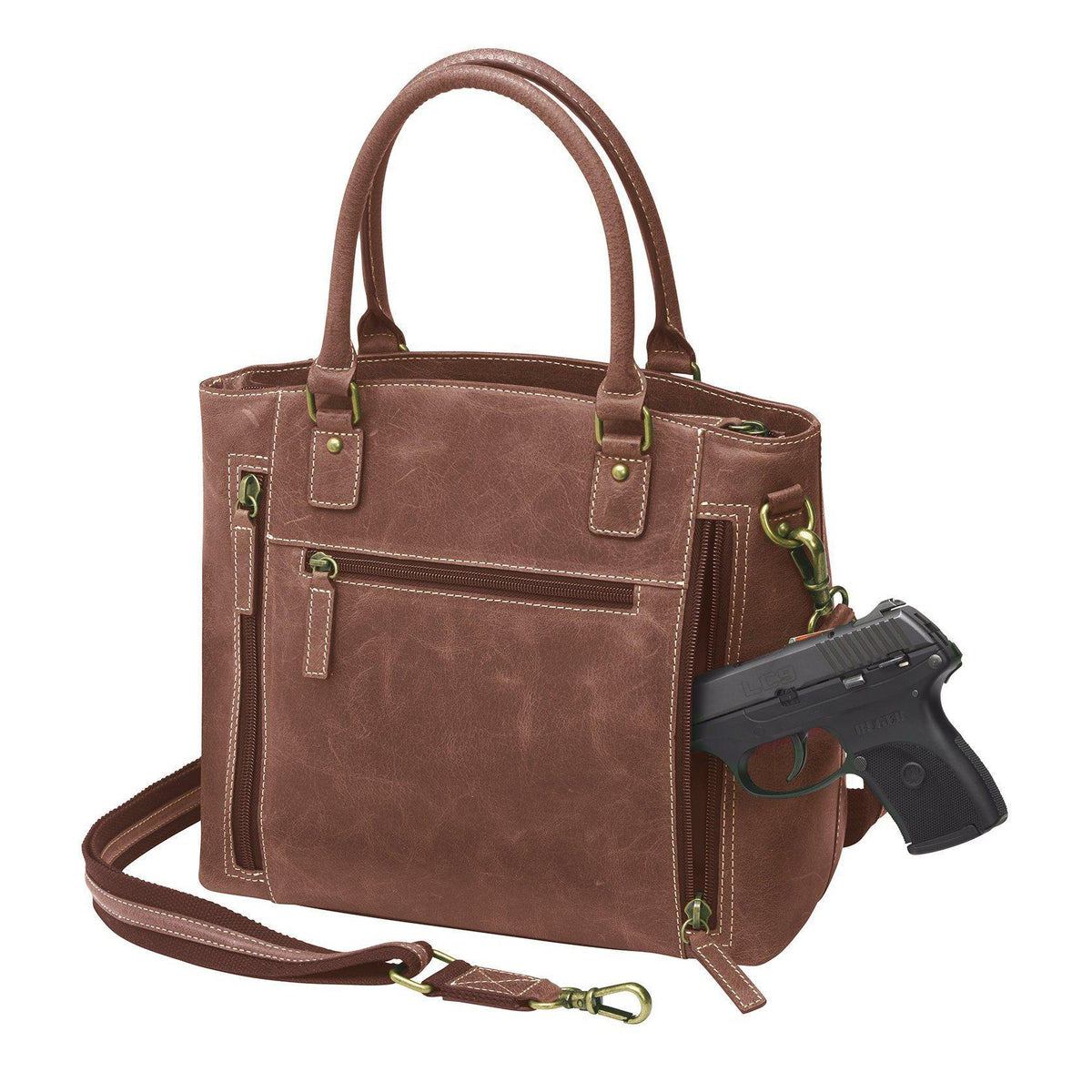 Genuine Leather Concealed Carry Hobo Purse For Ladies Shoulder Bag | eBay