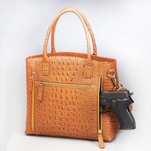 Women New Womens Bag Simple Women Crocodile Single Shoulder Bag Fashion Handbag  Purses (Brown): Handbags
