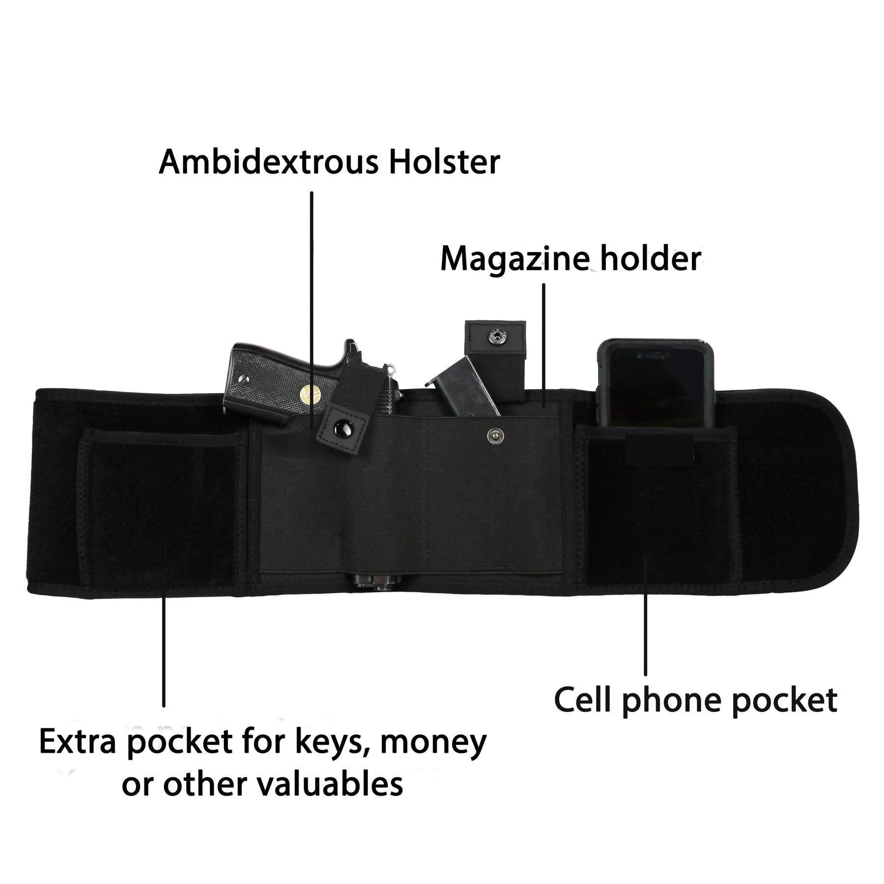 Belly Band Holster for Concealed Carry - Breathable Neoprene - Import It All