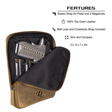 Concealed Carry Pouch, CCW Belt Pouch