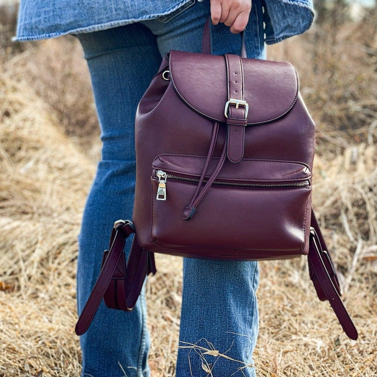 Fashion Backpack Purse for Women Multipurpose Design Convertible Satchel  Handbags and Shoulder Bag PU Leather Travel bag | SHEIN USA